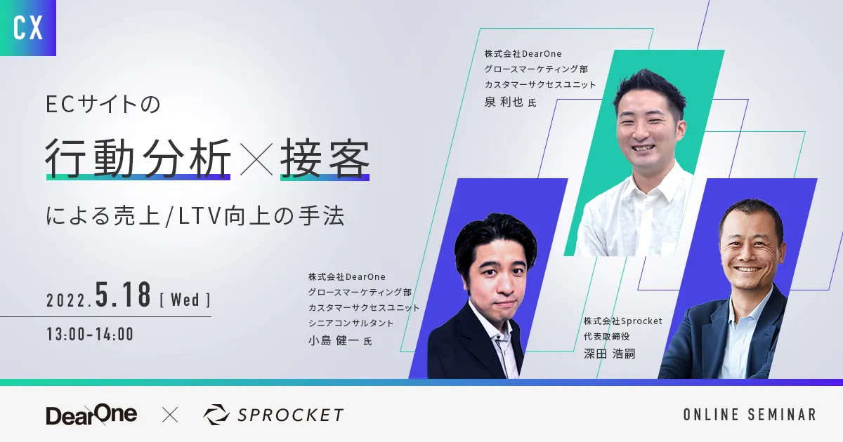 ECサイトの「行動分析×接客」による売上/LTV向上の手法
