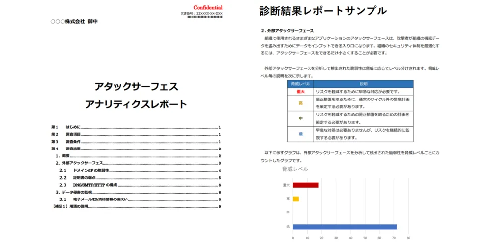 診断結果レポートサンプル