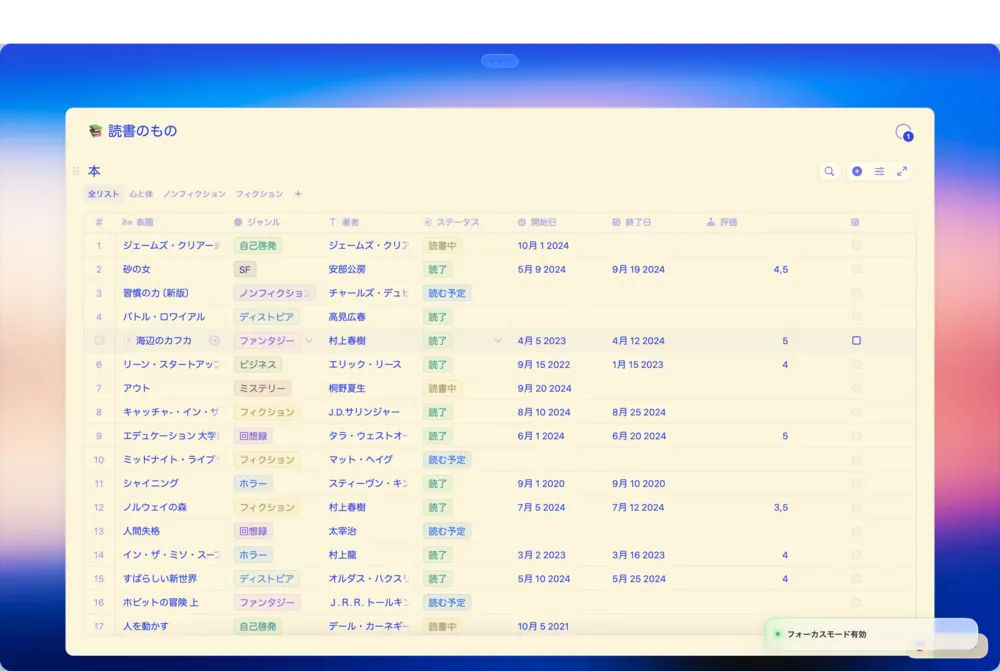 コレクション機能