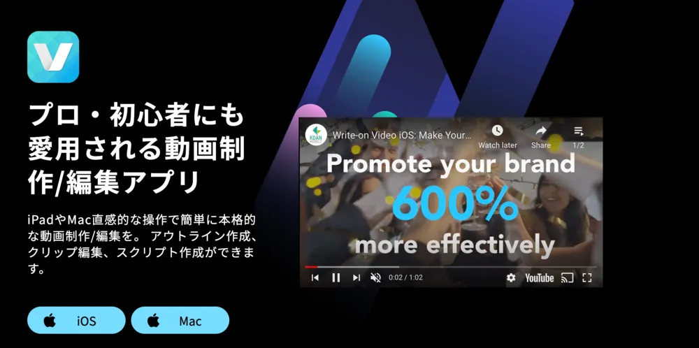 プロにも初心者にも愛用される動画編集アプリの決定版！