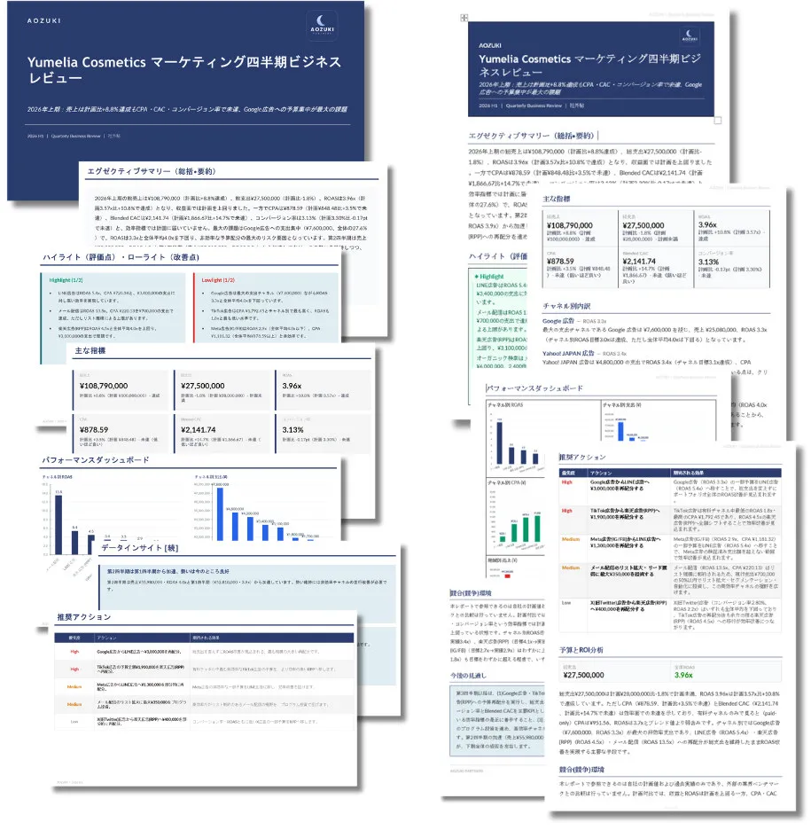 完成した日本語レポートの例