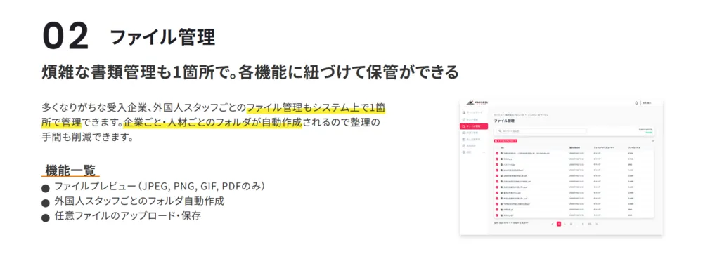 ファイル管理