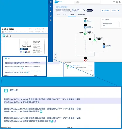 名刺交換履歴やPardot連携で データ活用
