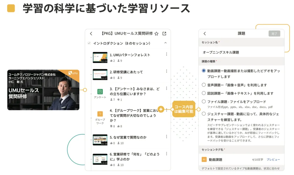 学習の科学に基づいた学習リソース