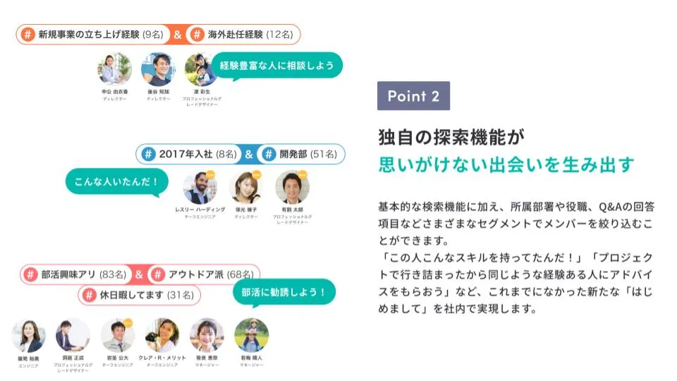 独自の検索機能