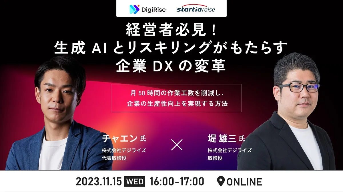 経営者必見：生成AIとリスキリングがもたらす企業DXの変革