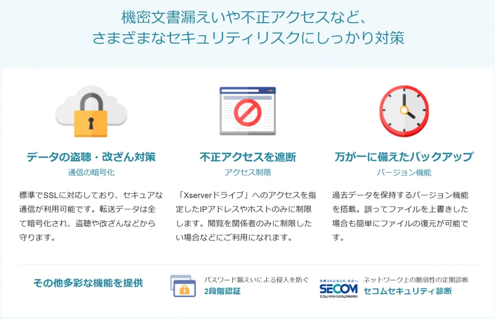 さまざまなセキュリティリスクにしっかり対策