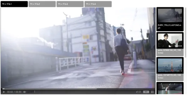 プレイヤー（二段階プレイリスト）