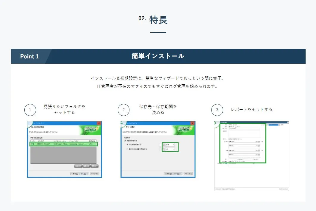 ２．特長　Point１