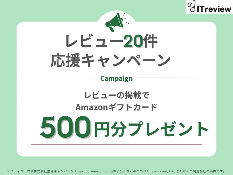 人気30製品が対象！レビューキャンペーン