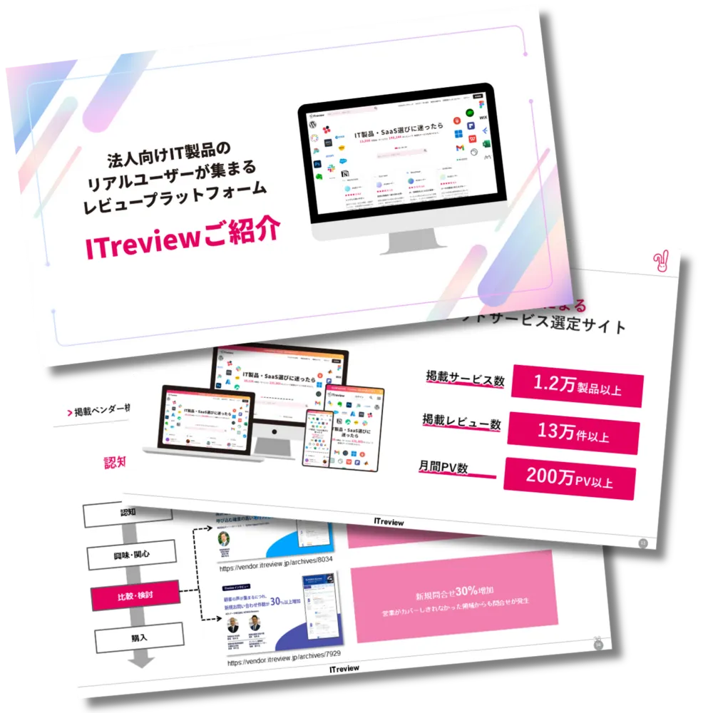 《SaaSベンダー様向け》ITreview有償機能概要資料