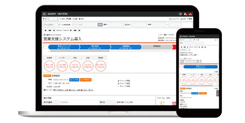 今どきの使いやすいユーザインタフェース。