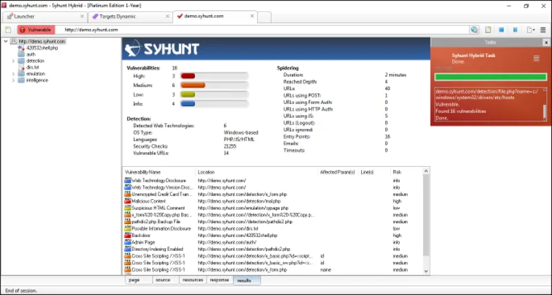 Syhunt_GUI