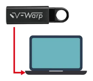 USBを挿入するだけ