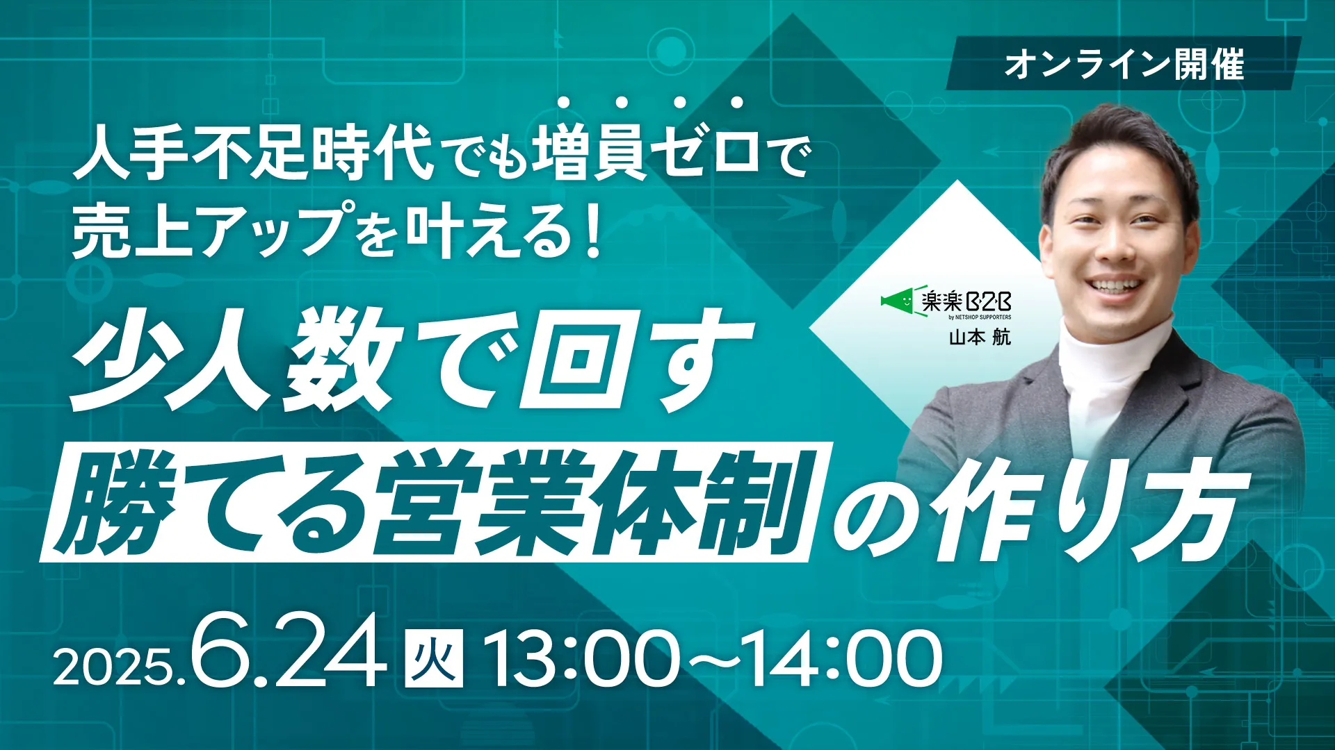 人手不足時代でも増員ゼロで売上アップを叶える！少人数で回す“勝てる営業体制”の作り方
