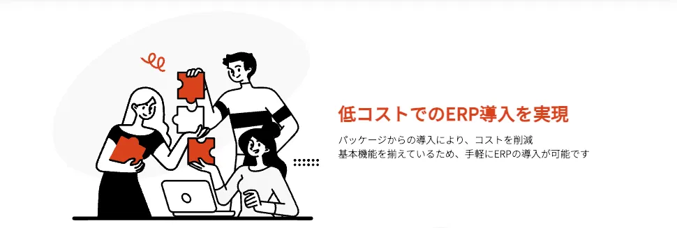 低コストでのERP導入を実現