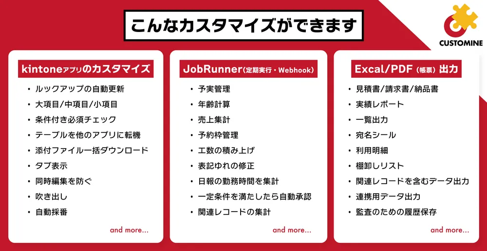 できること400種類以上！さらに日々増加中！