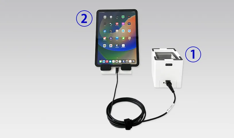 iPadとも接続可能