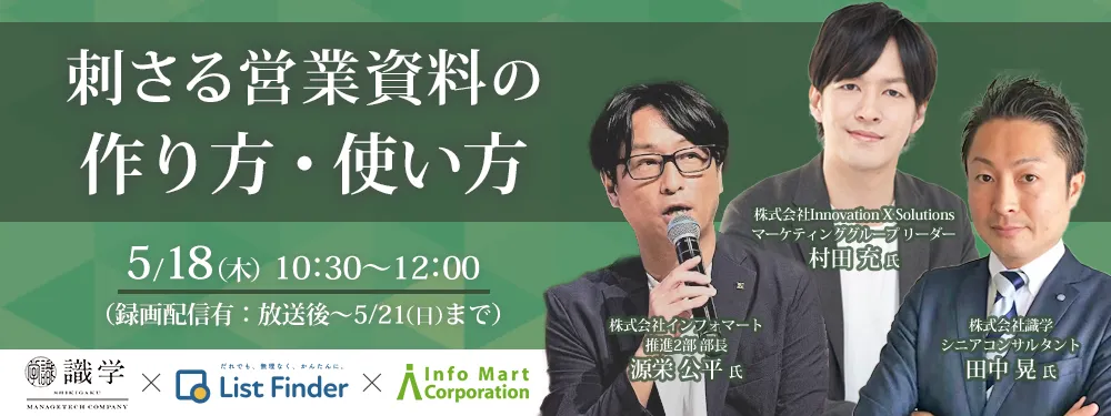 刺さる営業資料の作り方・使い方