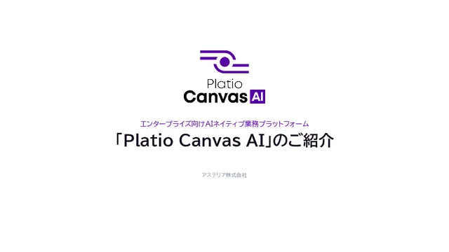 Platio Canvas AI ご紹介資料