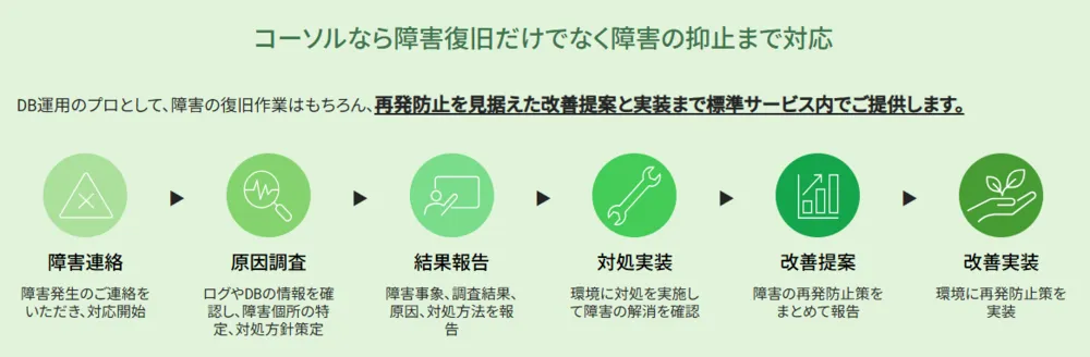 リモートDBAサービス_障害対応時の対応