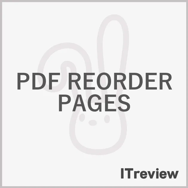 PDF REORDER PAGES