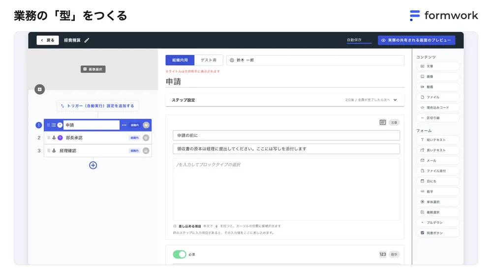 業務の「型」をつくる