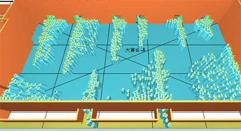 3Dシミュレーションで 避難時間を可視化
