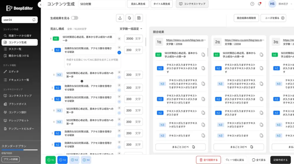 競合テーマ分析