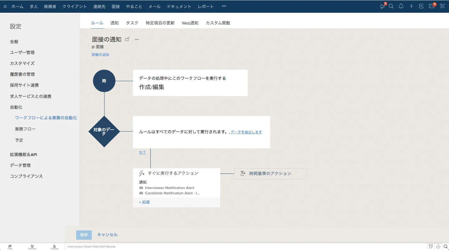 ワークフローによる自動化