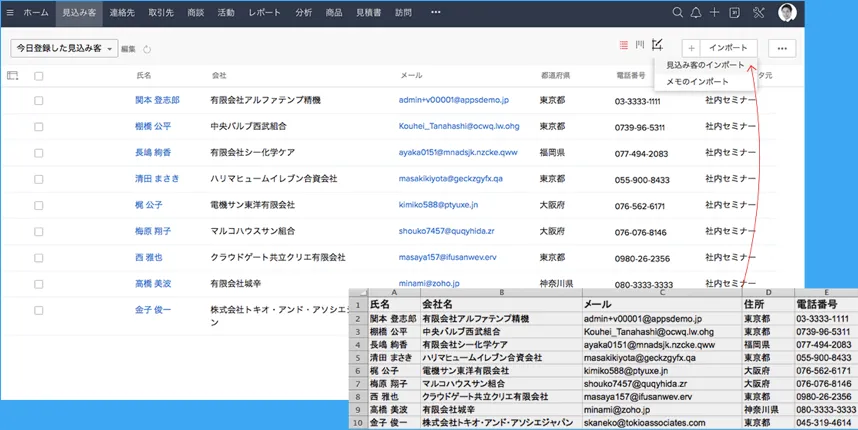らくらくインポート