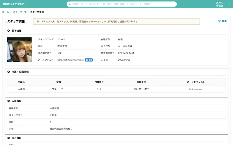 スタッフプロフィール