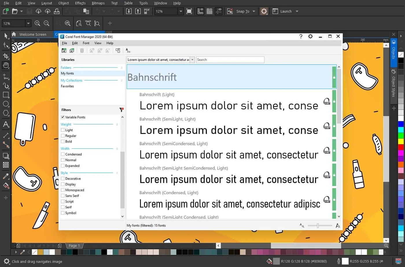 Corel Font Manager™ – フォントの検索
