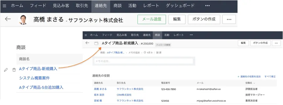 顧客のあらゆるデータをサッと探せる