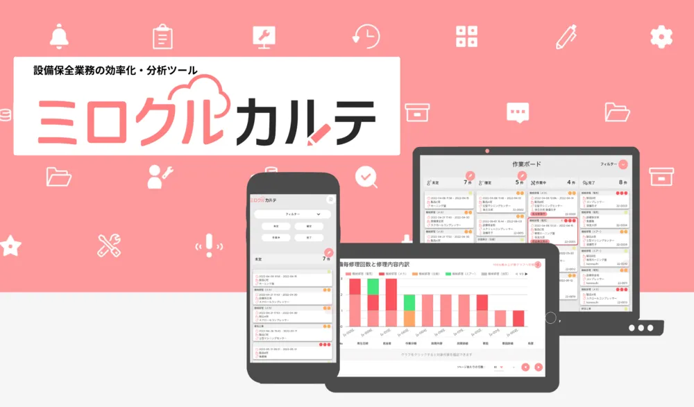 設備保全管理クラウドサービス「ミロクルカルテ」