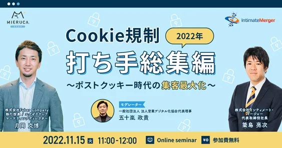 Cookie規制2022年打ち手総集編 ～ポストクッキー時代の集客最大化～