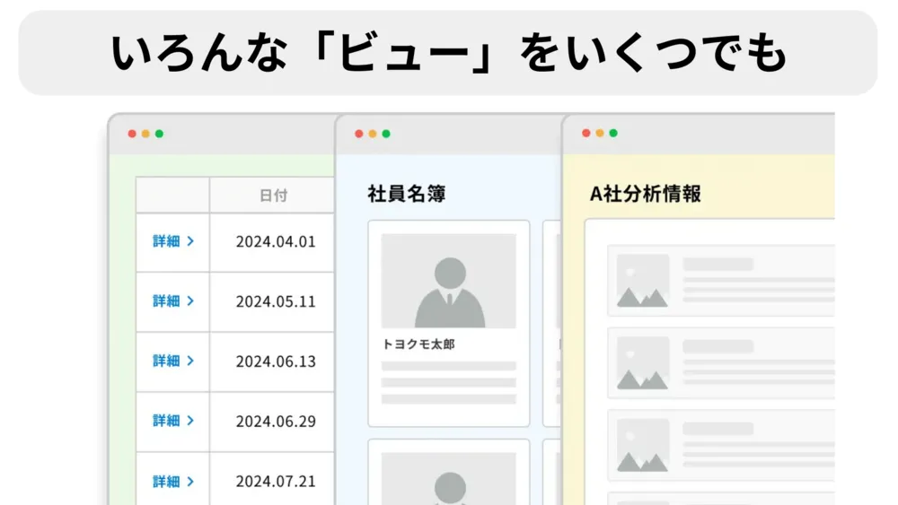 kintoneのライセンスをもたないユーザーに情報の共有が可能