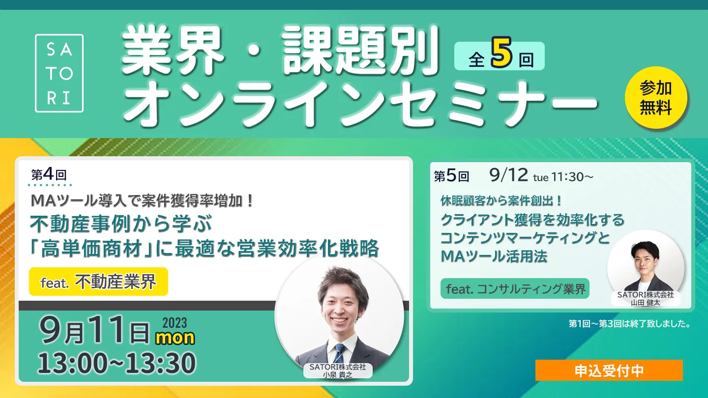 MAツール導入で案件獲得率増加！ 不動産事例から学ぶ「高単価商材」に最適な営業効率化戦略