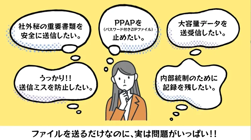 EASY FILE EXPRESS　重要機密情報を安全に届けられます
