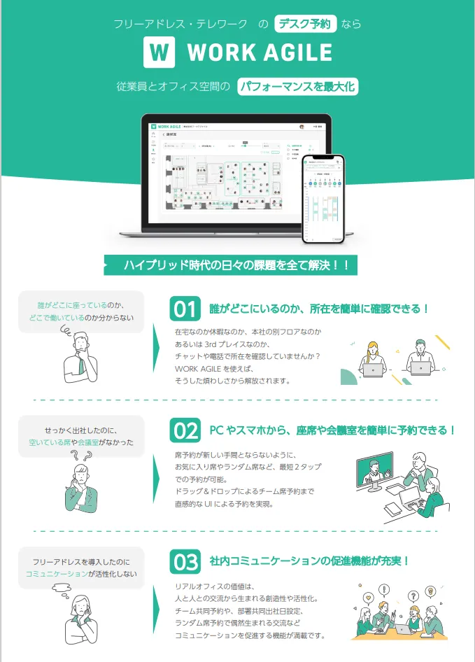 フリーアドレスの課題を解決！