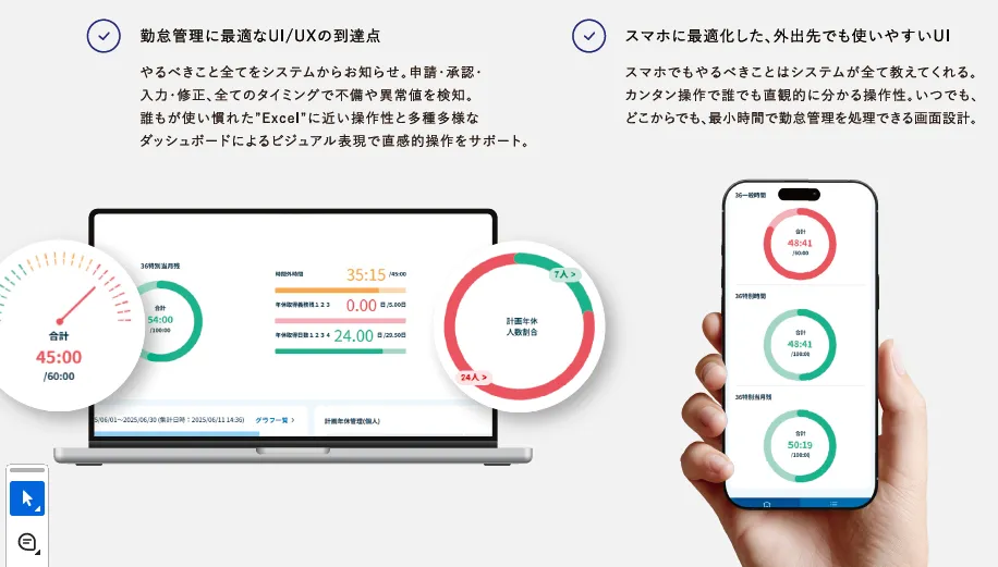 勤怠管理システムの最高峰