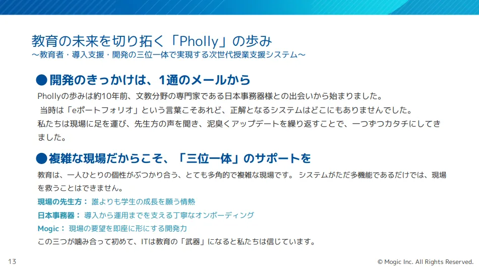 教育の未来を切り拓く「Pholly」の歩み