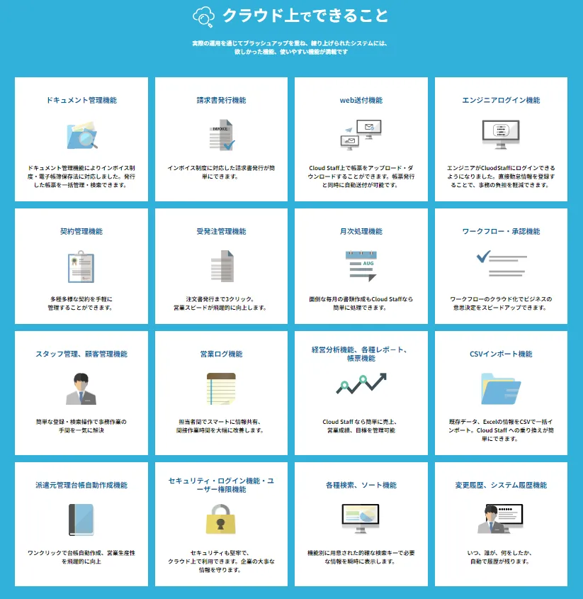 クラウド上でできること