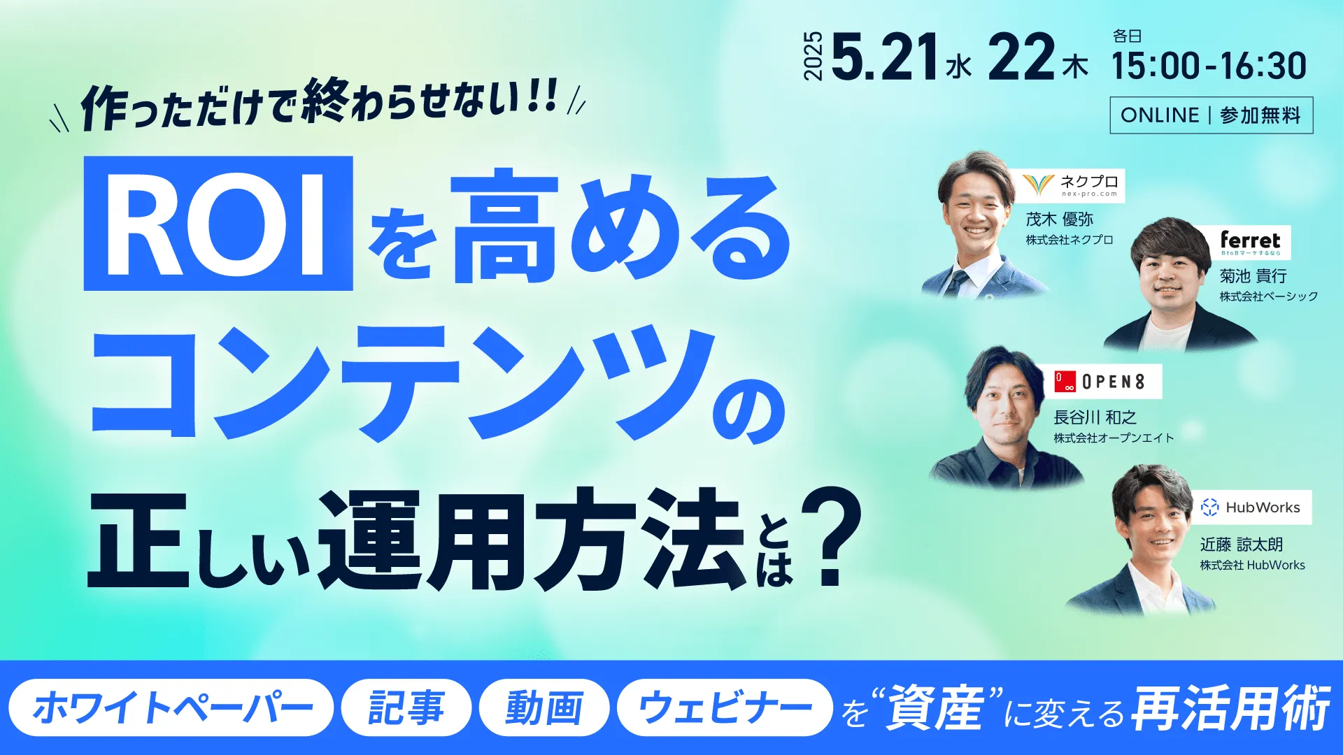 作っただけで終わらせない!!  ROIを高めるコンテンツの正しい運用方法とは？