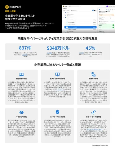 【業種別】小売業（リテール）