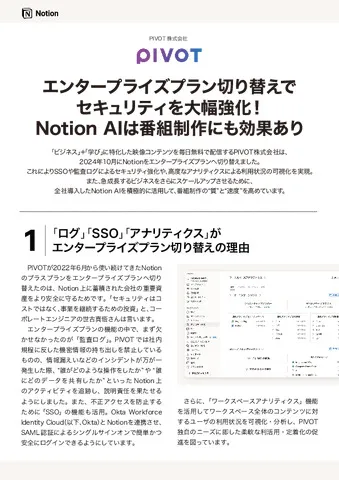 Notion導入事例 | PIVOT様
