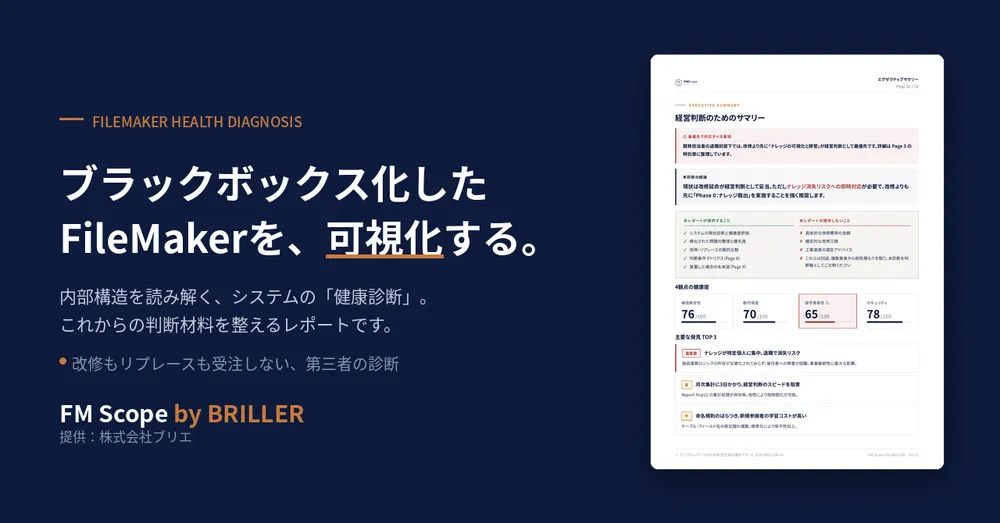 FileMaker専門・第三者の健康診断サービス
