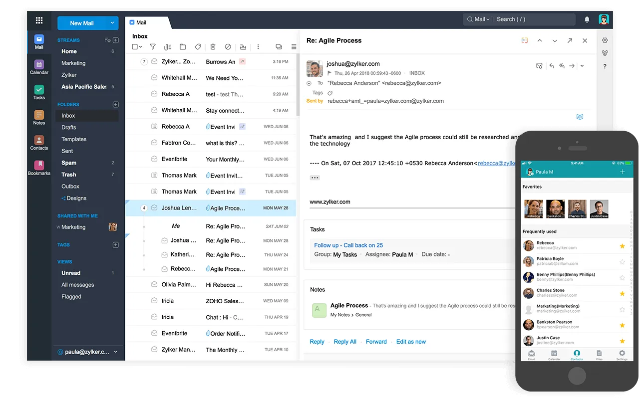 Zoho Mail ウェブメール
