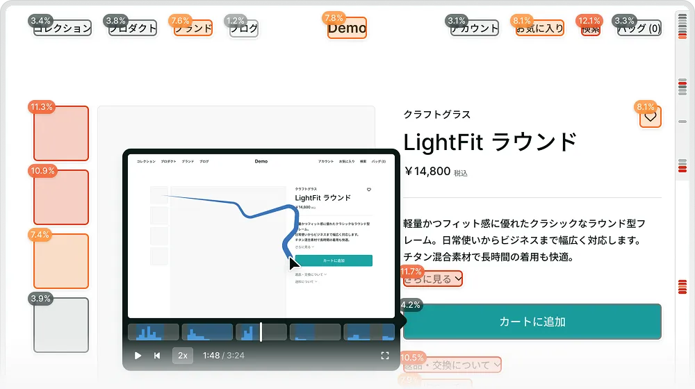 ユーザー行動を瞬時に把握