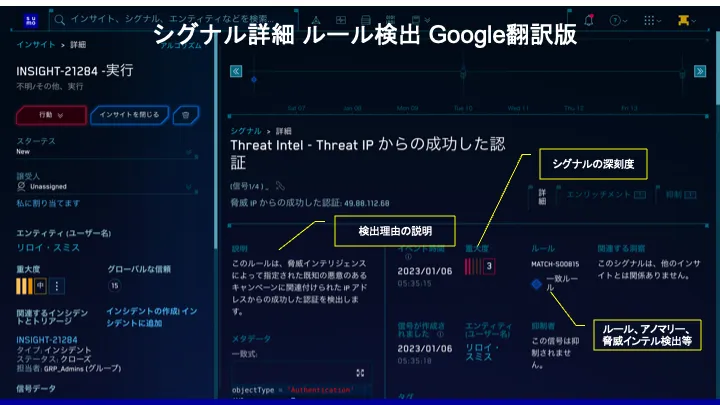 シグナルの詳細　ルールベース